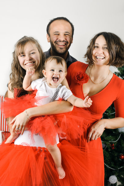 圣诞快乐家庭图片下载