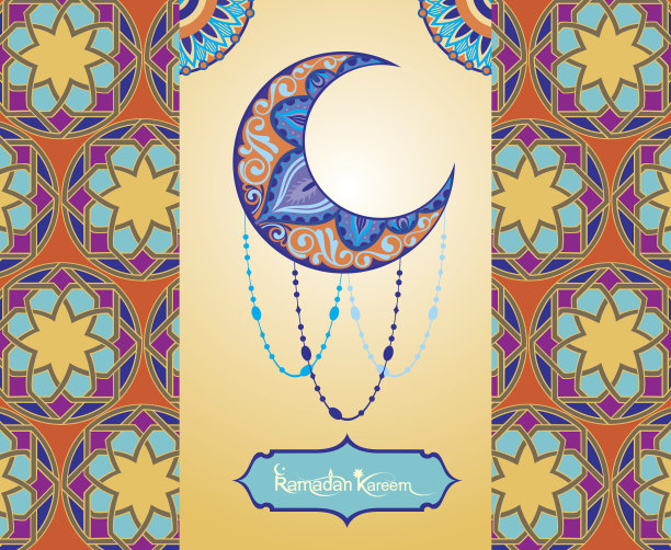 斋月问候背景。Salam hari raya的意思是新年快乐图片下载