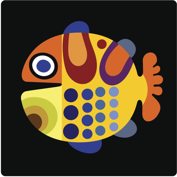 颜色的鱼图片下载