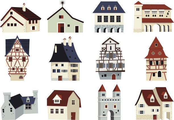 房子和建筑图标02图片下载