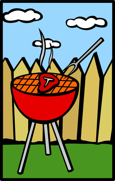 在后院烧烤图片下载