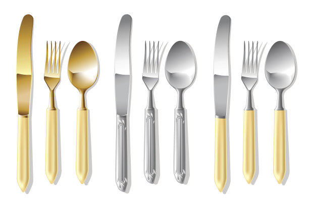 勺子，叉子和餐桌刀|向量世界系列图片下载