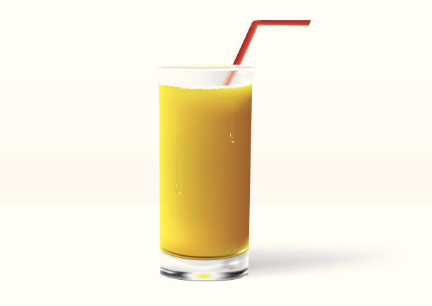 一杯橙汁(逼真)图片下载