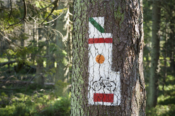 波兰，戈尔茨山脉，留下鲜明的痕迹图片下载