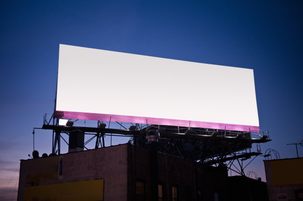 广告牌在日落时分图片下载