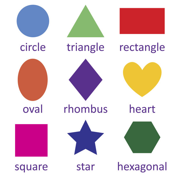 矢量平面设计，几何形状的集合图片下载