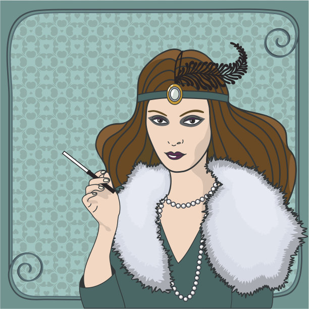 复古的女士图片下载