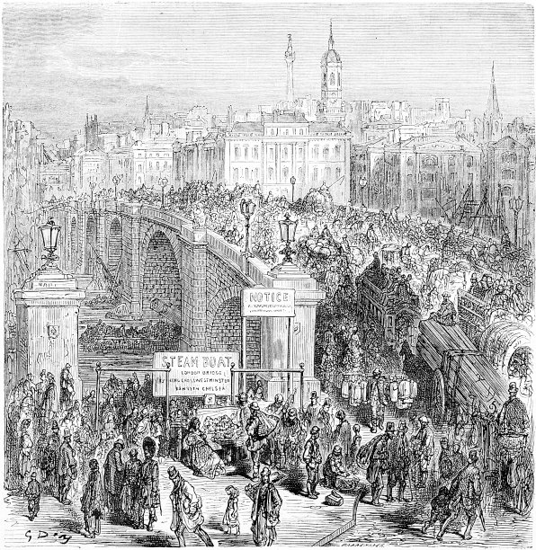 繁忙的伦敦桥图片下载