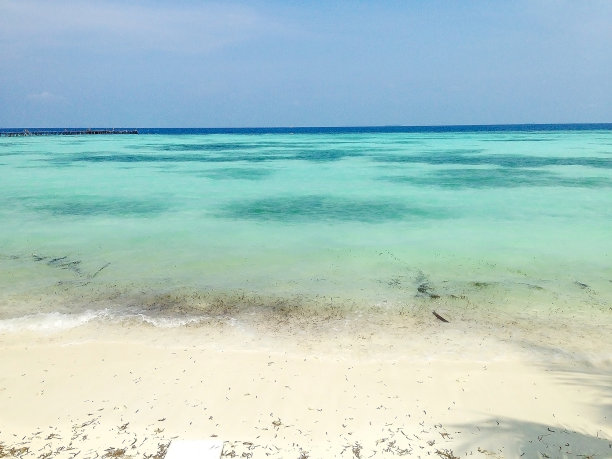 热带海滩马尔代夫图片下载