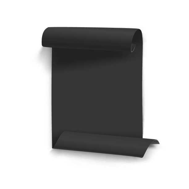 向量折叠黑色纸模板。现实的向量EPS10图片下载