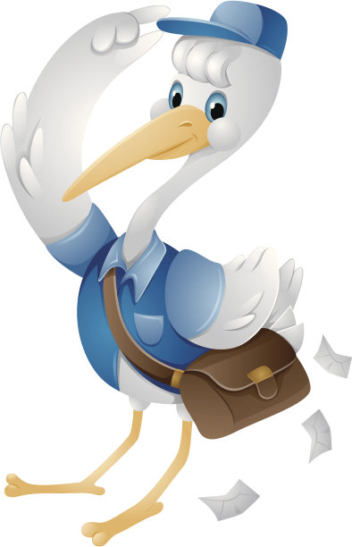 鹳邮差图片下载