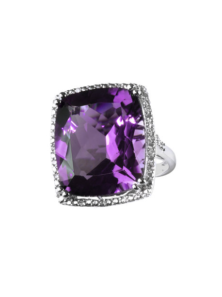 钻石紫水晶紫戒指订婚婚礼婚礼图片下载