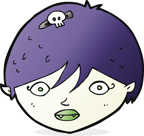 卡通吸血鬼的脸图片下载