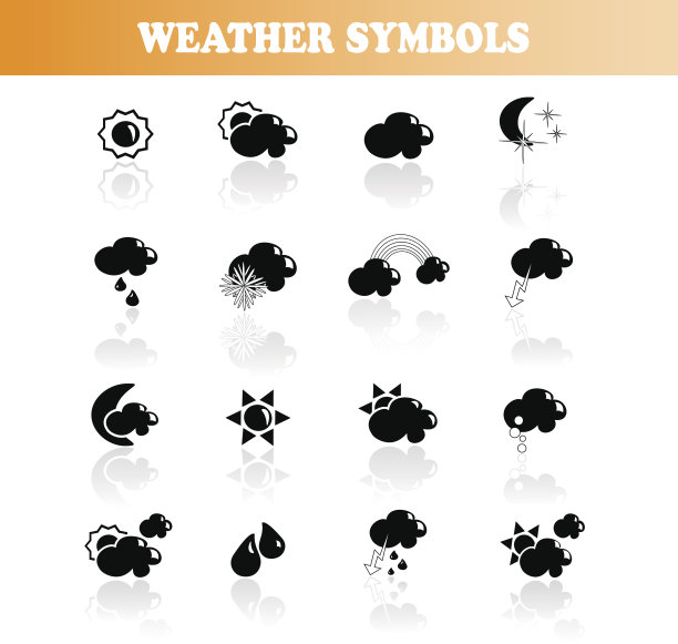 向量的天气符号图片下载