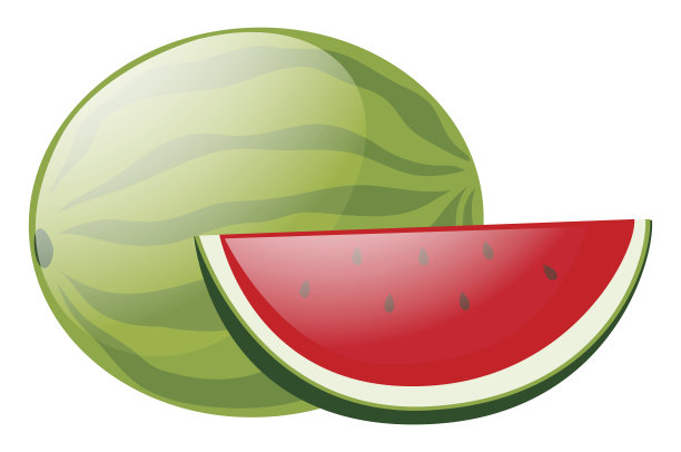西瓜和西瓜片图片下载