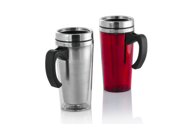 铝杯孤立在白色图片下载