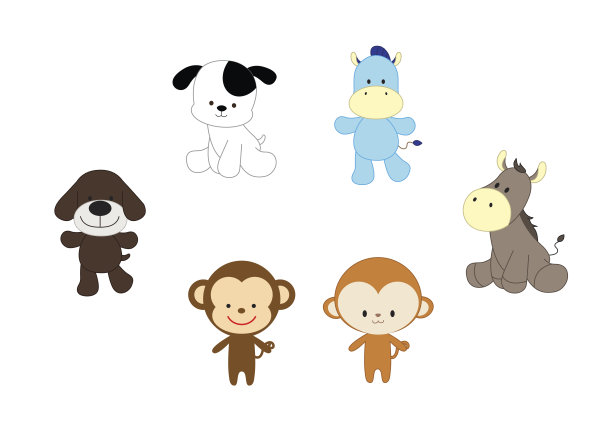 可爱的动物。图片下载