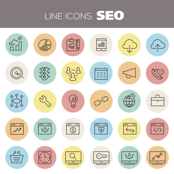 Inline SEO 图标合集图片下载