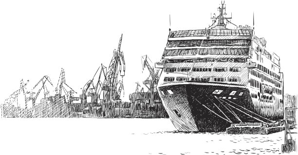 港口游船图片下载