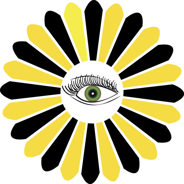 白色背景上的魔眼。矢量插图。图片下载