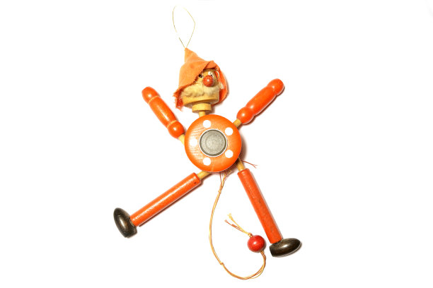 木制玩具强拉小丑图片下载