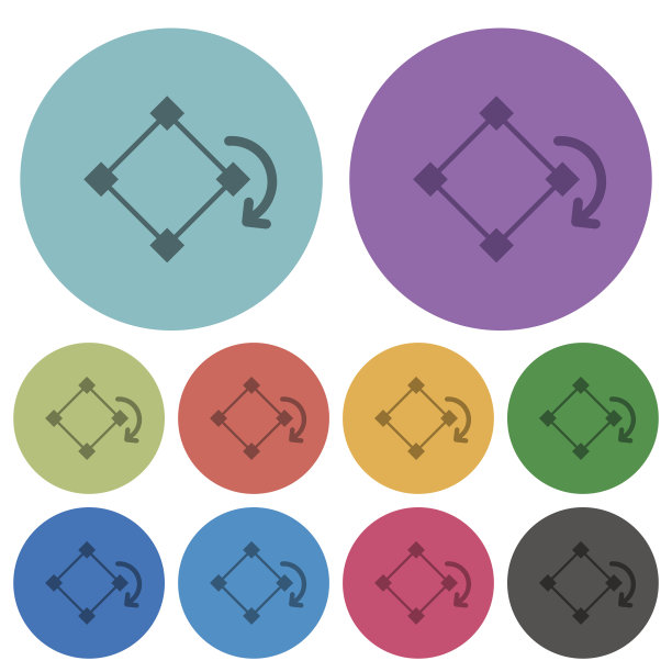 颜色旋转元素平面图标图片下载
