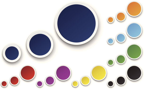 一套纸色泡泡。图片下载