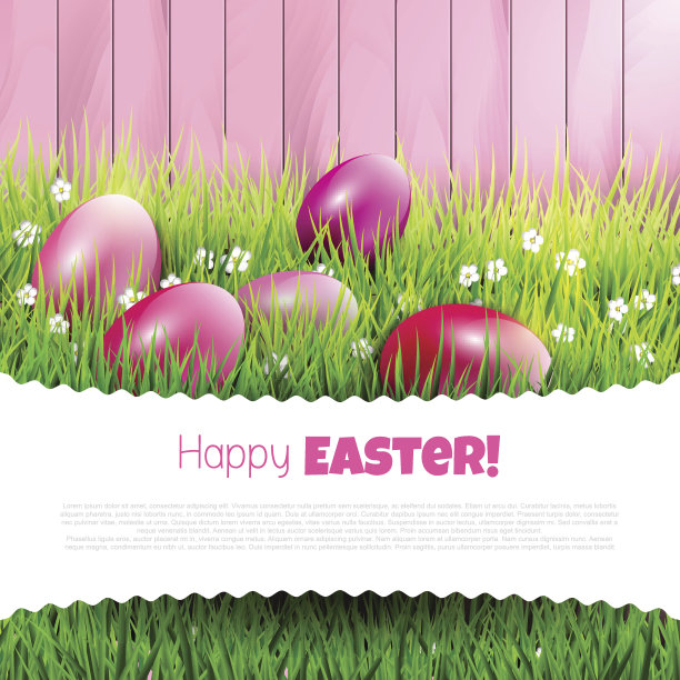 粉红色的复活节背景与copyspace图片下载