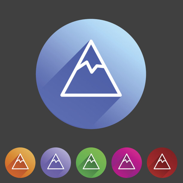 山图标平面网页标志符号图标标签集图片下载