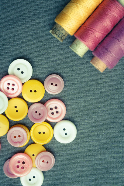 线轴和钮扣图片下载