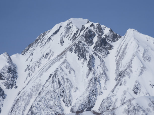 冬の五竜岳图片下载