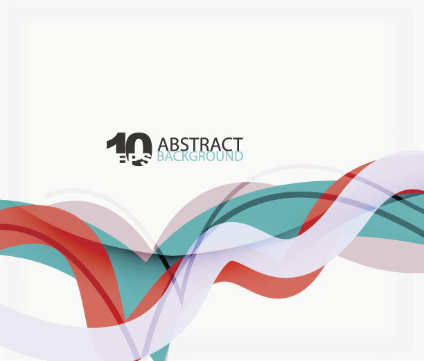 矢量波线抽象背景素材图片