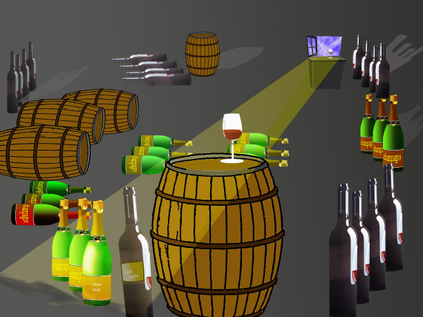 酒窖插图图片下载