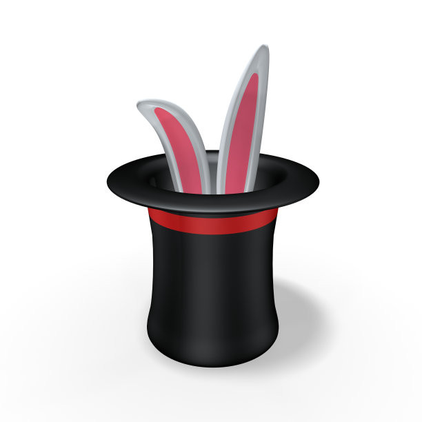 带兔耳朵的魔术帽图片下载