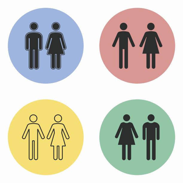 男女洗手间图标图片下载
