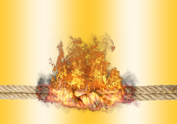 燃烧的绳结图片下载