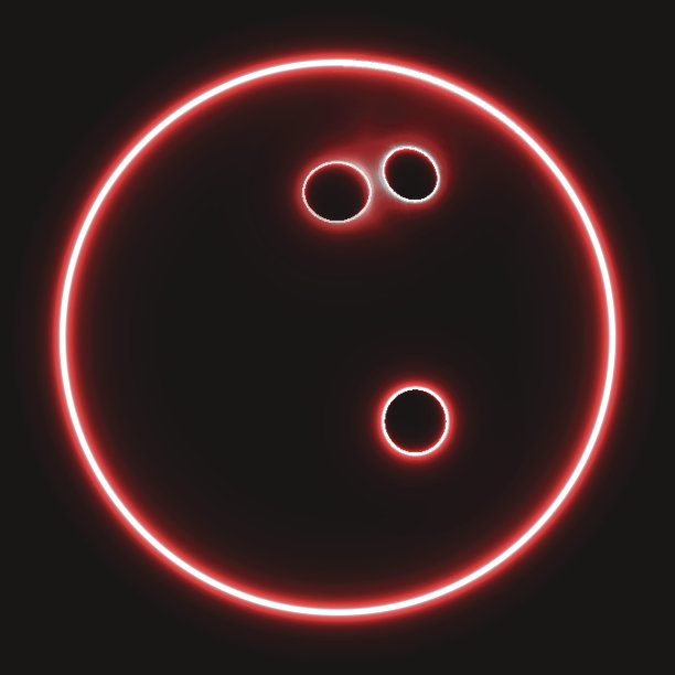 发光的保龄球图片下载