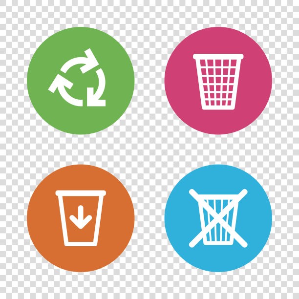 回收站图标。重用或减少符号。图片下载