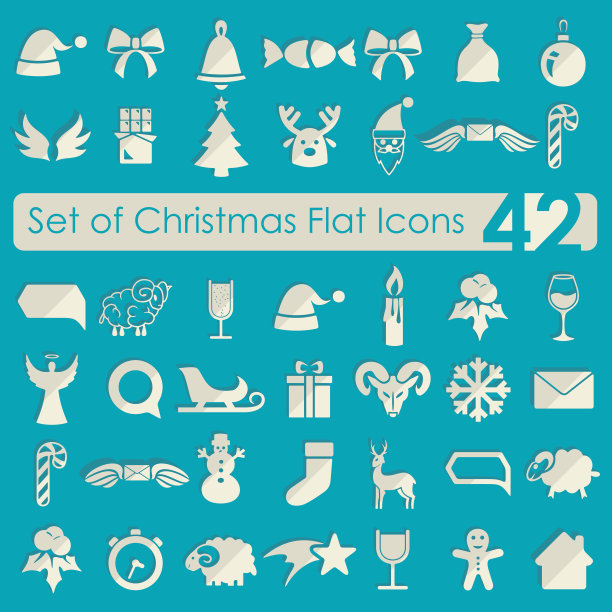 圣诞标志套装图片下载