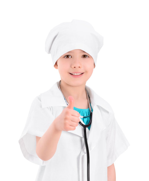 微笑的小医生竖起大拇指图片下载