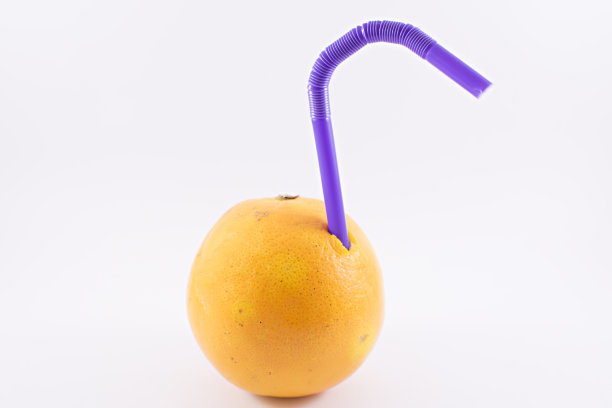 橙色与稻草。图片下载