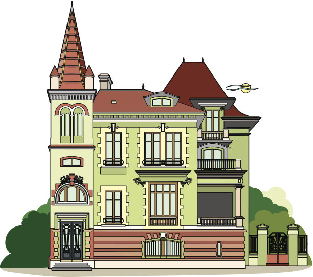 绿色城堡图片下载