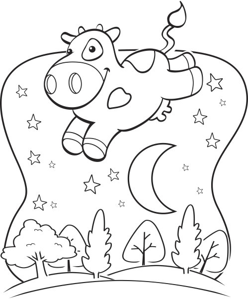 牛的月亮图片下载