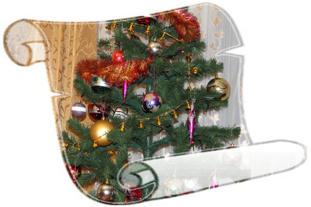 圣诞装饰在旧的垃圾木板上图片下载