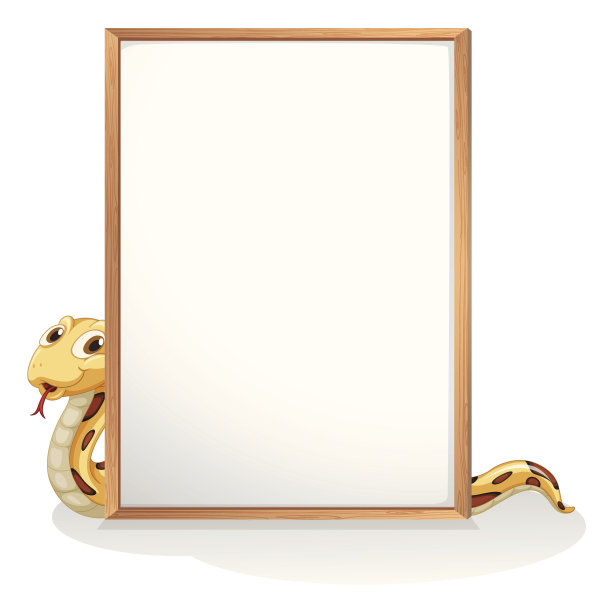 Snake拿着一块空白板图片下载