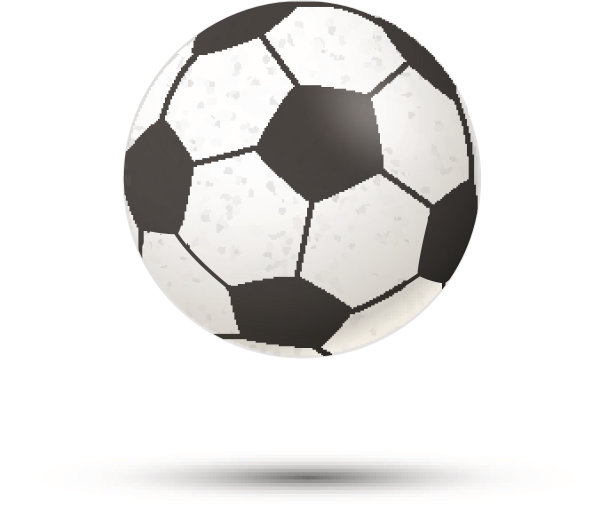 真实的足球图标与阴影在白色图片下载