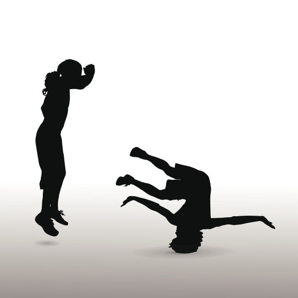 一个人的矢量剪影。图片下载