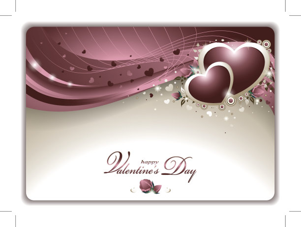优雅的情人节卡片图片下载