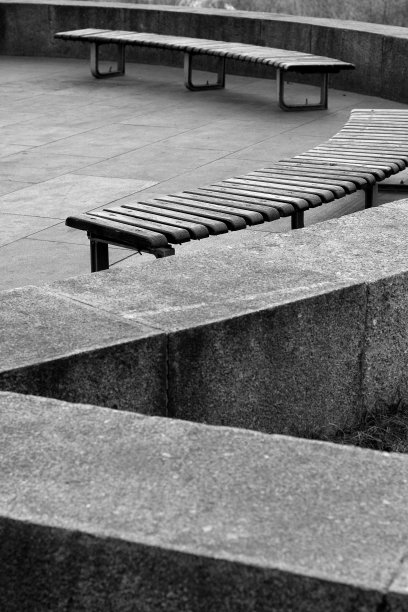 两张黑白长凳图片下载