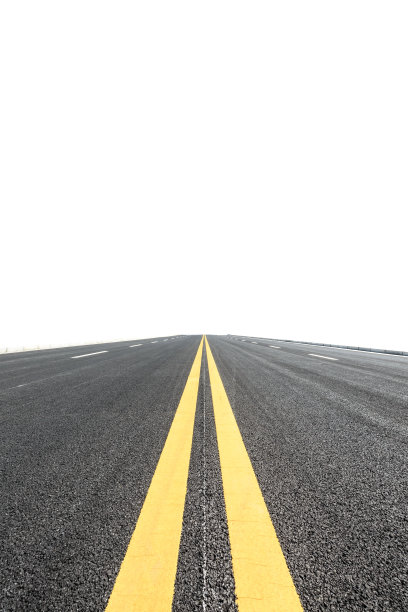 白色背景上的柏油路图片下载